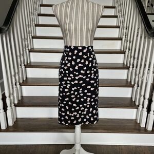 Philosophy Black and White Patterned Pencil Skirt